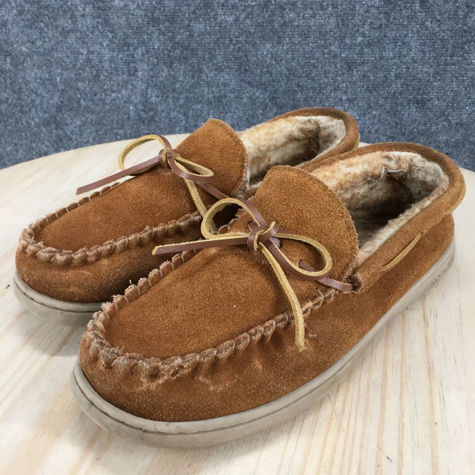 Zapatillas Rockport Para Hombre 8 M Trapper Mocasines Planos 25427 Marrón Vaca Gamuza Sin Cordones Foto 3 de 4