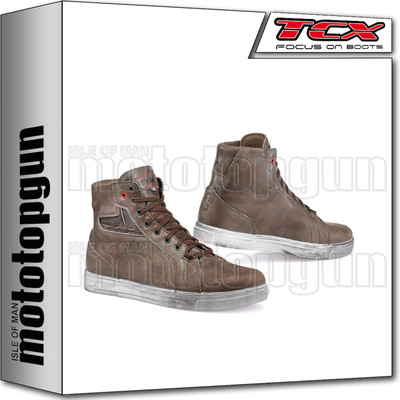 Dakar Marron Bottes Moto TCX Street ACE WP Dakar Marron 39