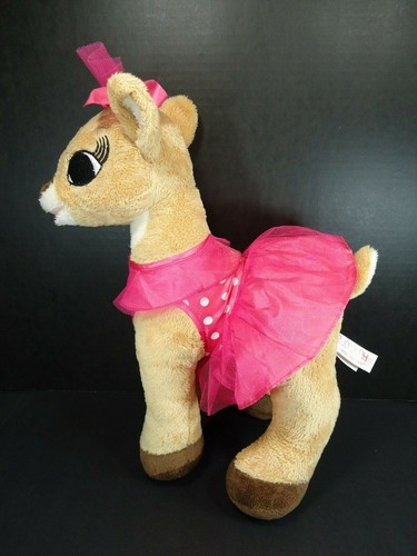 Dan Dee Rudolph Clarice Plush Pink Dress 14" - Picture 3 of 7