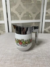 Vintage Gemco Spice O’ Life Creamer Pot a Creme with Lid Matches Corning Ware