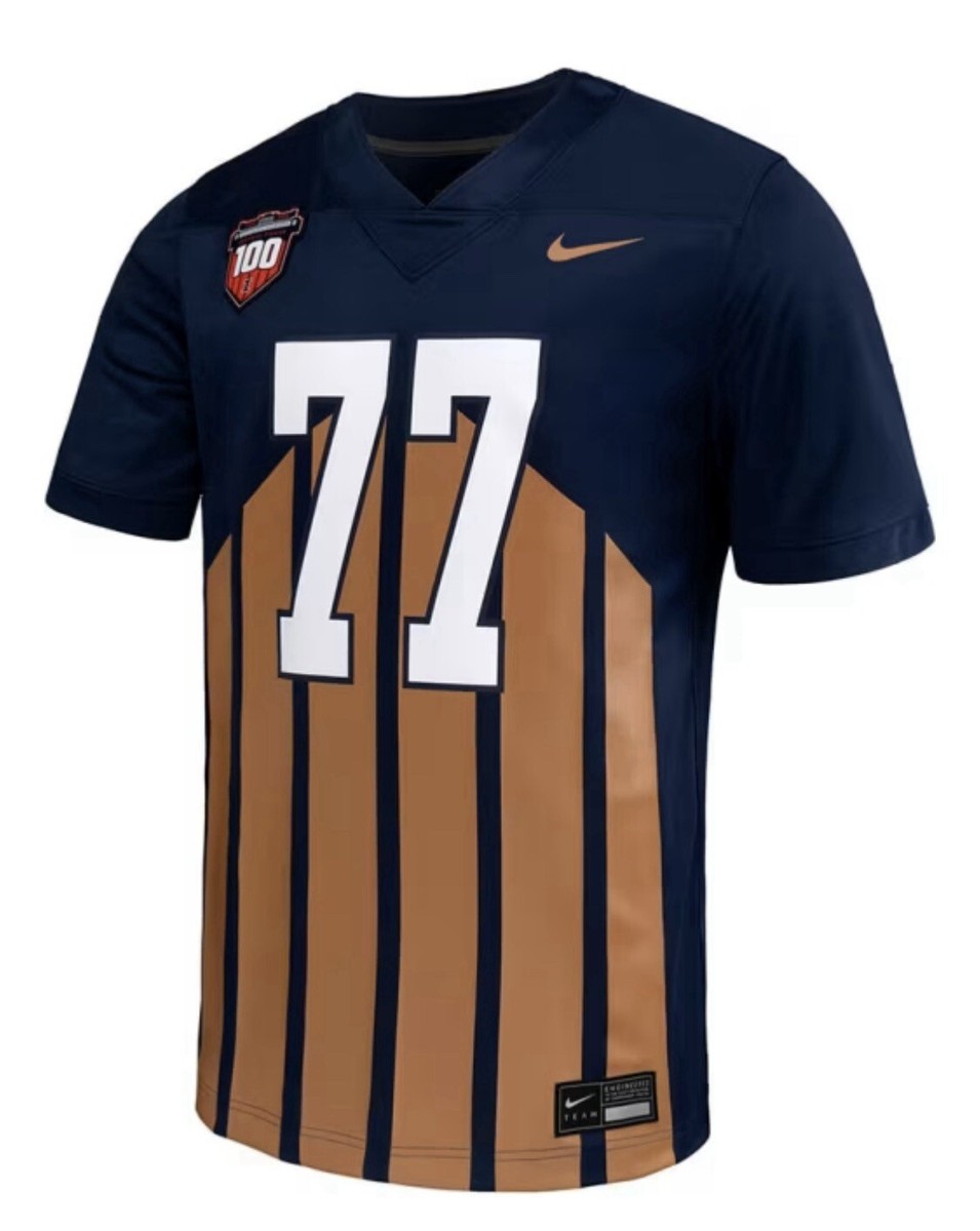Illinois Fighting Illini Red Grange Nike Throwback Jersey Size