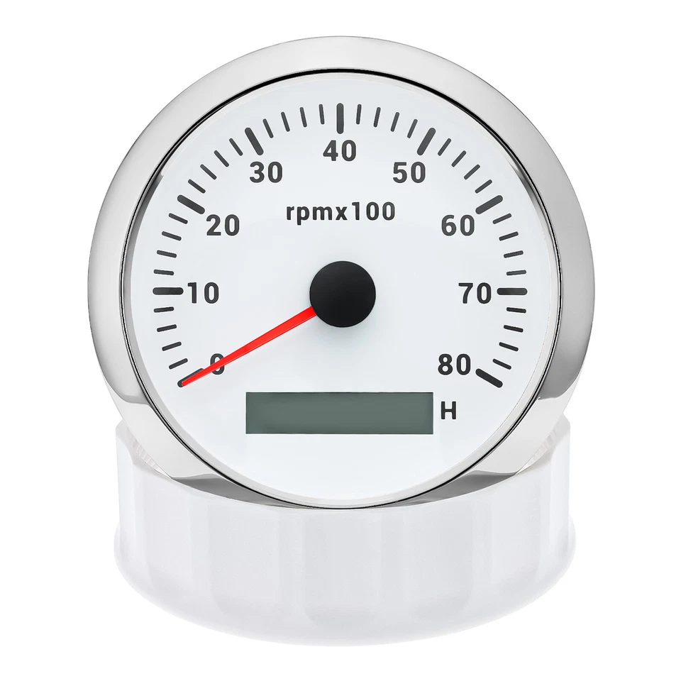 6 Gauge Set 85mm GPS Speedometer 120MPH Tacho/Fuel/Oil/Temp/Volt with Sensor - Image 2 of 4