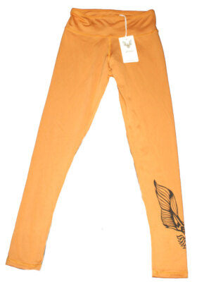X) LEGGINGS 7/8 TIGHTS TIGHTHOSE YOGAHOSE KISMET GANGA WARRIAR CURRY Gr. L 40
