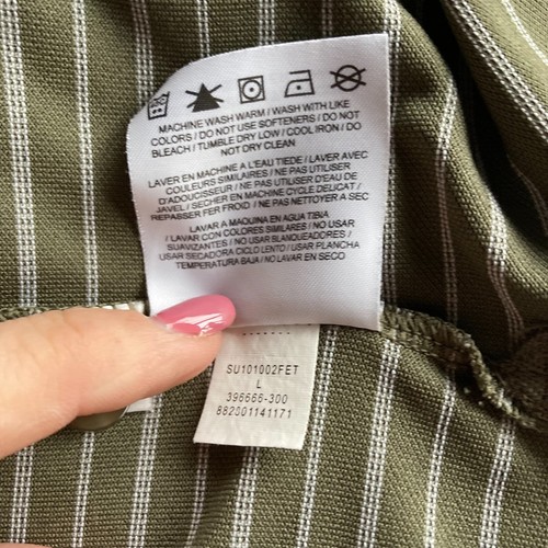 Nike Performance Polo Adult Large Striped Golfing Preppy Embroidered Logo Shirt - Picture 10 of 10