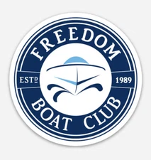 Freedom Boat Club Sticker ~ Tumbler ~ Cooler ~ Koozie ~ Car Decal
