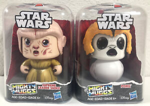 Star Wars Mighty Muggs Set Of 2 Porg  And Supreme  Leader 