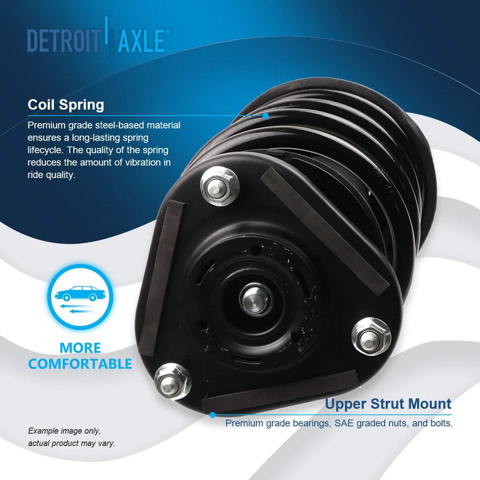 Kit de eslabones de barra estabilizadora de resorte helicoidal de puntales delanteros traseros de 8 piezas para Scion tC 2005 2006-2010 Foto 3 de 4