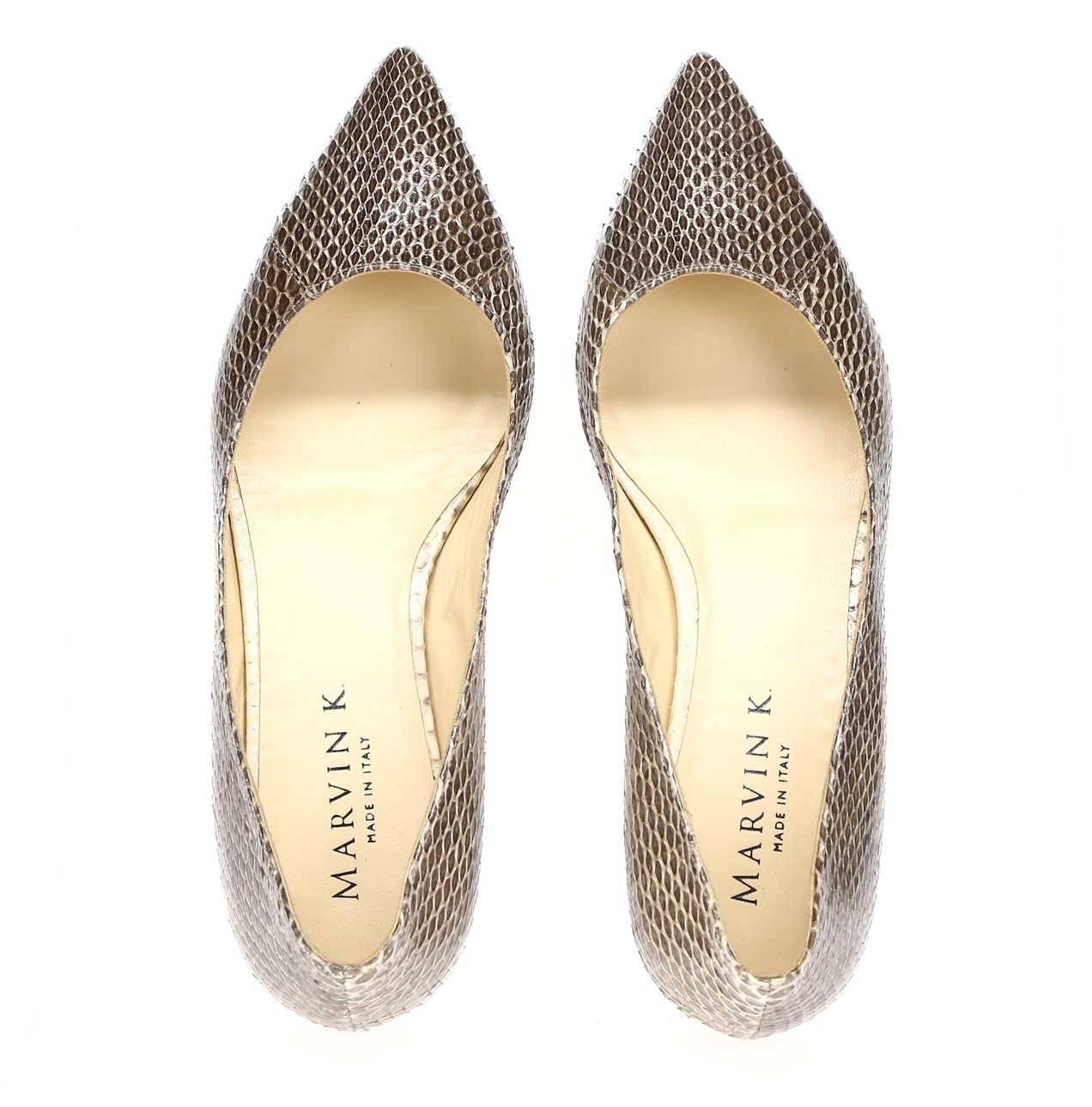 MARVIN K. Womens Snake Print Print Print Leather Pointy Toe Flat shoes Sz 6 8974c4 MARVIN K. Womens Snake Print Print Print Leather Pointy Toe Flat shoes Sz 6 8974c4
