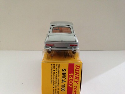 Dinky Toys F N°1407 Simca 1100 Miniature 1/43 Gris – Jamais Jouée, Boîte D’Origine