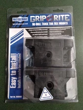 New in Package Better Built Grip Rite No-Drill Tool Box Mounts Part #29510402