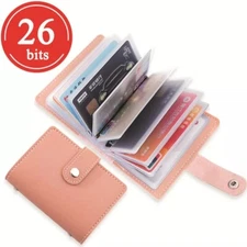 Unisex Credit Card Holder 26 Bits Card Anti-theft Case Business Card Holder Bag