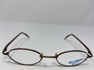 OSHKOSH B GOSH EYEGLASSES FRAME OK 308 001 45-20-130 BROWN/AMBER FULL RIM DZ83