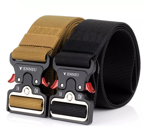 49*1.97" ENNIU Men Tactical Buckle Belt Military Nylon Belt Training Strap Waist - Picture 1 of 53