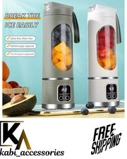 Portable Wireless USB Rechargeable Mini Blender Juicer 3 Modes Digital Display