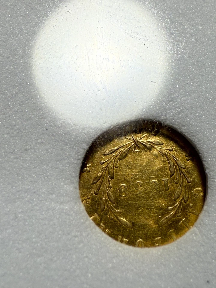 Lote #1196 California Gold Liberty 1858 1/2 dólar, redondo, NNC MS 63 Foto 2 de 4