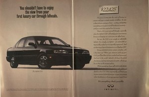 1994 Infiniti G20 Luxury Car PRINT AD Everything Thats Possible - Nissan VTG 90s