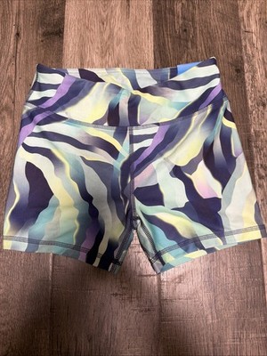 DSG Girls Mid Rise 3  Momentum Shortie Shredded Ombré Dark L (14) NWT
