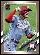 2021 Topps Gold Derek Dietrich 0442/2021 Texas Rangers #452