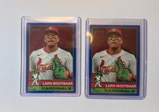 2025 Topps Heritage High Number (#724) Lars Nootbaar BLUE BORDER SP - (get both)