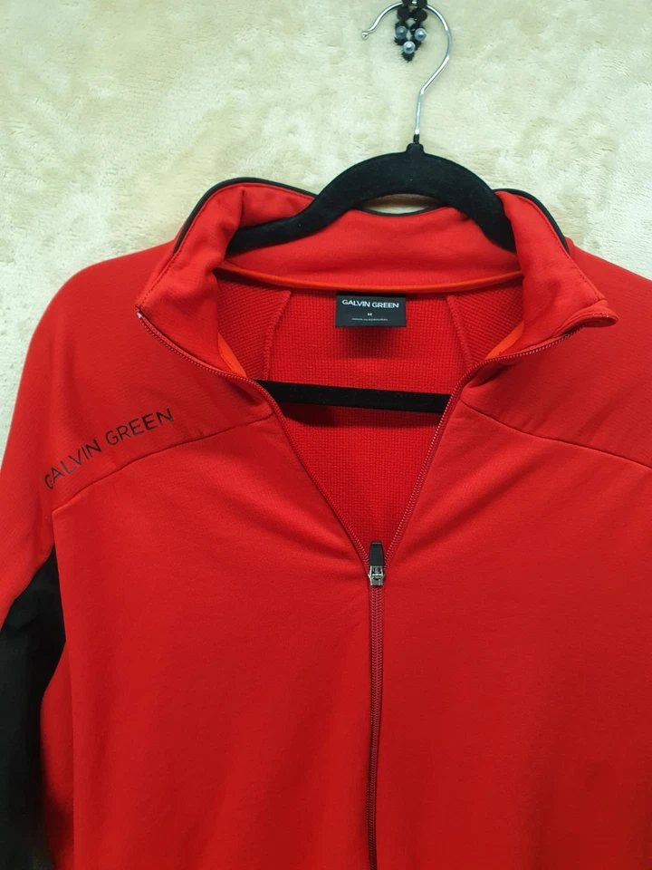 Galvin Green Authentic Golf Red Quarter Zip Top Medium - Image 4 of 4