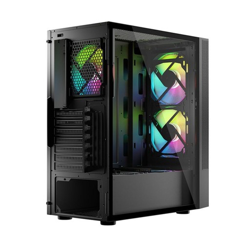 Case computer desktop ATX Logic ARYA ARGB MINIDI Nero - Bild 6 von 6