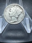 1937 D  Mercury Dime circulated 90% Silver Fine  # PS154