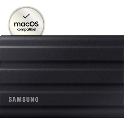 Samsung Portable SSD T7 Shield PC/Mac 1 TB SSD Festplatte extern Schwarz