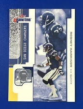 2001 Fleer Game Time Football Rodney Harrison San Diego Chargers #92