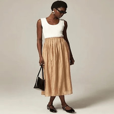 J.Crew Gathered Waist Mixy Dress Size Small