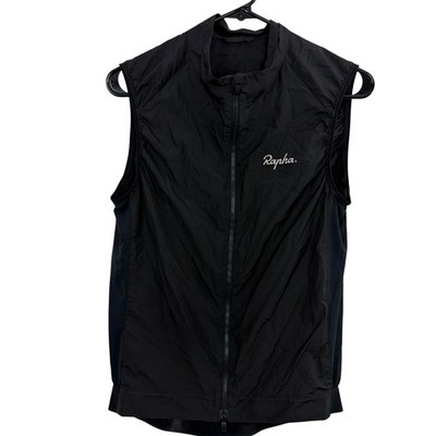 Rapha Core Gilet Mens Illegible Black Cycling Vest Bike Outerwear Reflective