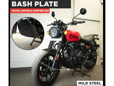 Fit Für Royal Enfield Hunter 350 '' Bash Platte Sumpguard Schwarz CM