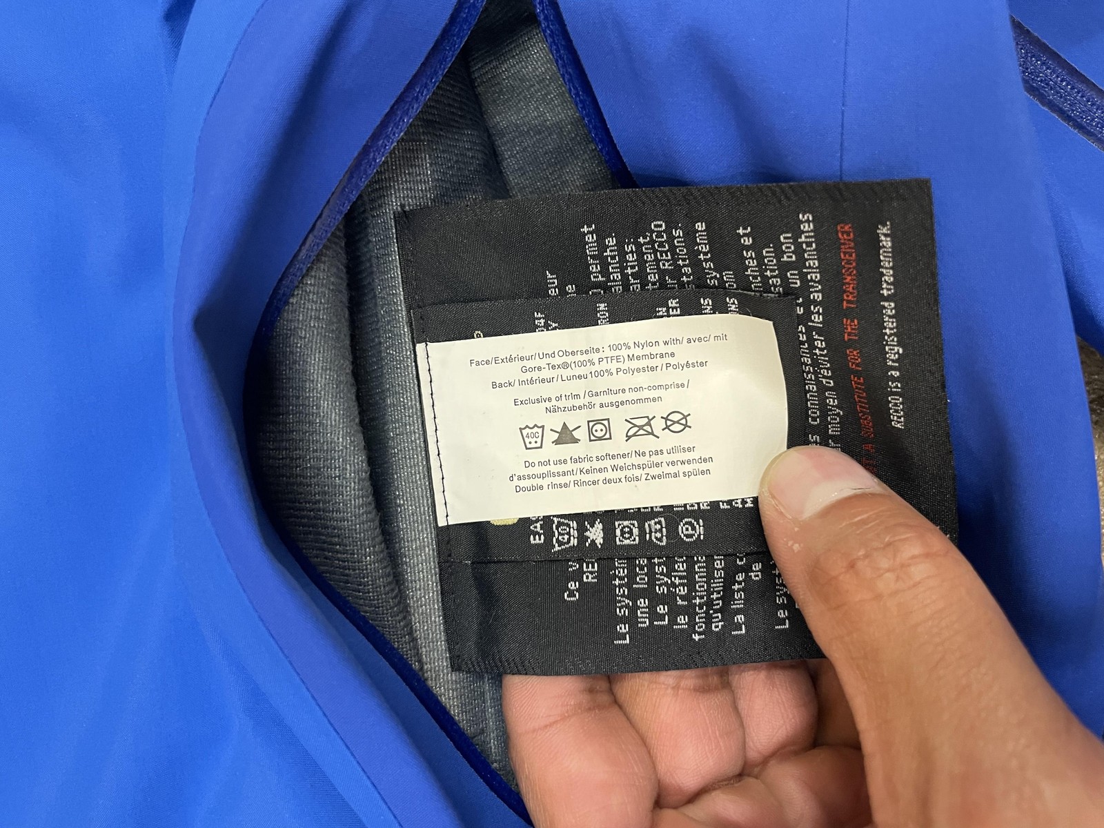 Arc'teryx Jacket Womens Medium Blue Gore Tex Hooded Waterproof Rain Shell Ski thumbnail 8