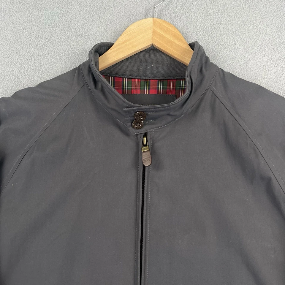 Orvis Harrington Jacket Mens Large Gray Plaid Lined Classic Full Zip Golf Preppy - Image 2 of 4