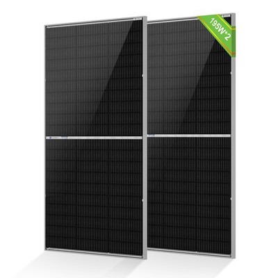 ECO-WORTHY 2Pack 195W N-Type 18BB Bifacial Solar Panels 25% High Conversion RV