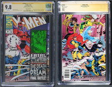 X-MEN #25 SS CGC 9.8 NEWSSTAND ANDY KUBERT SIGNED WHITE SIGNATURE WOLVERINE