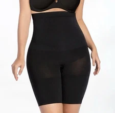 Curveez Comfort Evolution High Waist Thigh Slimmer Medium Black CUR32609