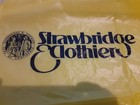VTG Strawbridge & Clothier Bag - Yellow with Black writing- Approx.  19" x 25" — photo 3