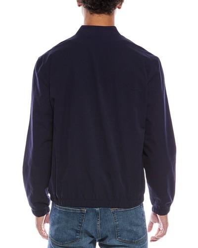 Scotch & Soda Seersucker Zip Jacke Herren Blau M - Bild 2 von 3