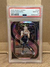 PSA 10 2025 Select WNBA Paige Bueckers Premier Level Pink Camo /175 #118 RC