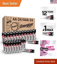24 Max AA  24 Max AAA Batteries Combo - Long-Lasting, Guaranteed Performance