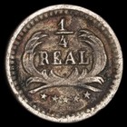 Guatemala - 1/4 Real - 1889 - KM#158 - Silver .835 - 0.021 ASW — photo 3