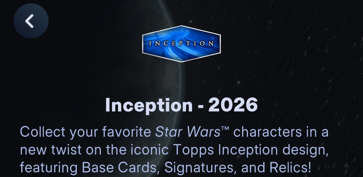 TOPPS STAR WARS CARD TRADER INCEPTION 2026 WAVE 2 SR/R/UC 148 CARD SET (WB INCL)