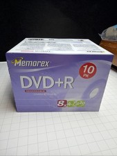MEMOREX DVD R 10 Pack 8 x 4.7 GB 120 min. Brand New  Factory Sealed 