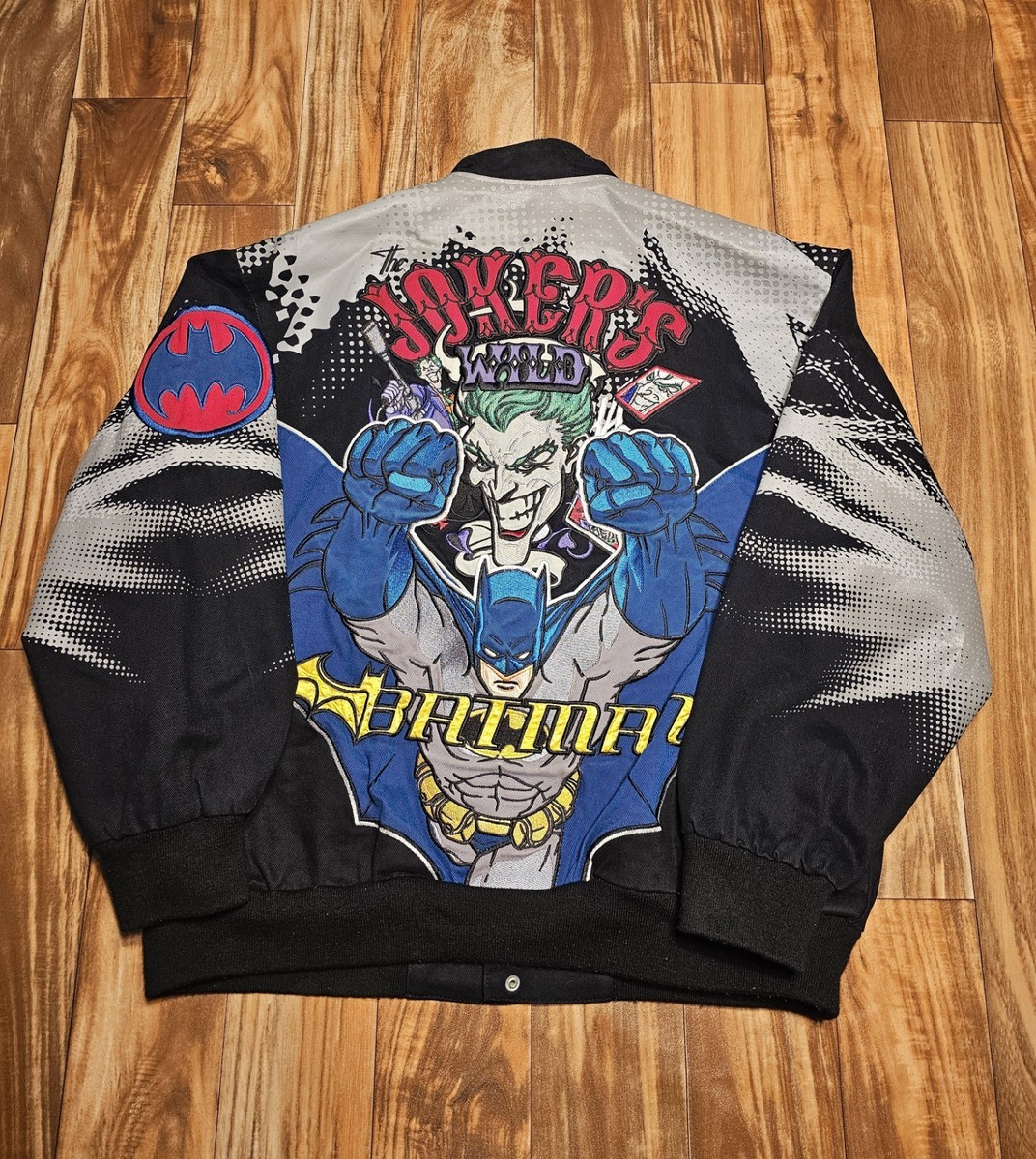 Vintage Batman Joker's Wild Movie Promo JH Design DC Comics Jacket