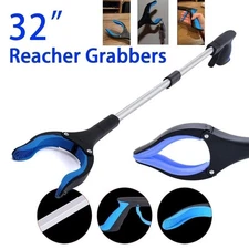 32'' Heavy Duty Grabber  Industrial Pick Up Stick Hand Grip Reach Trash Reacher