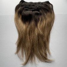 Double Weft Remy Clip In Extensions 100 Human Hair 2/6/18 7Pc 120g 14 Inch