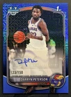 2026 Bowman Chome Darryn Peterson Blue Mojo Refractor Auto /150  Jayhawks