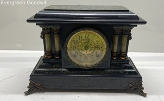 Seth Thomas Pillar Lion Knocker Mantle Clock for Parts and Repair
