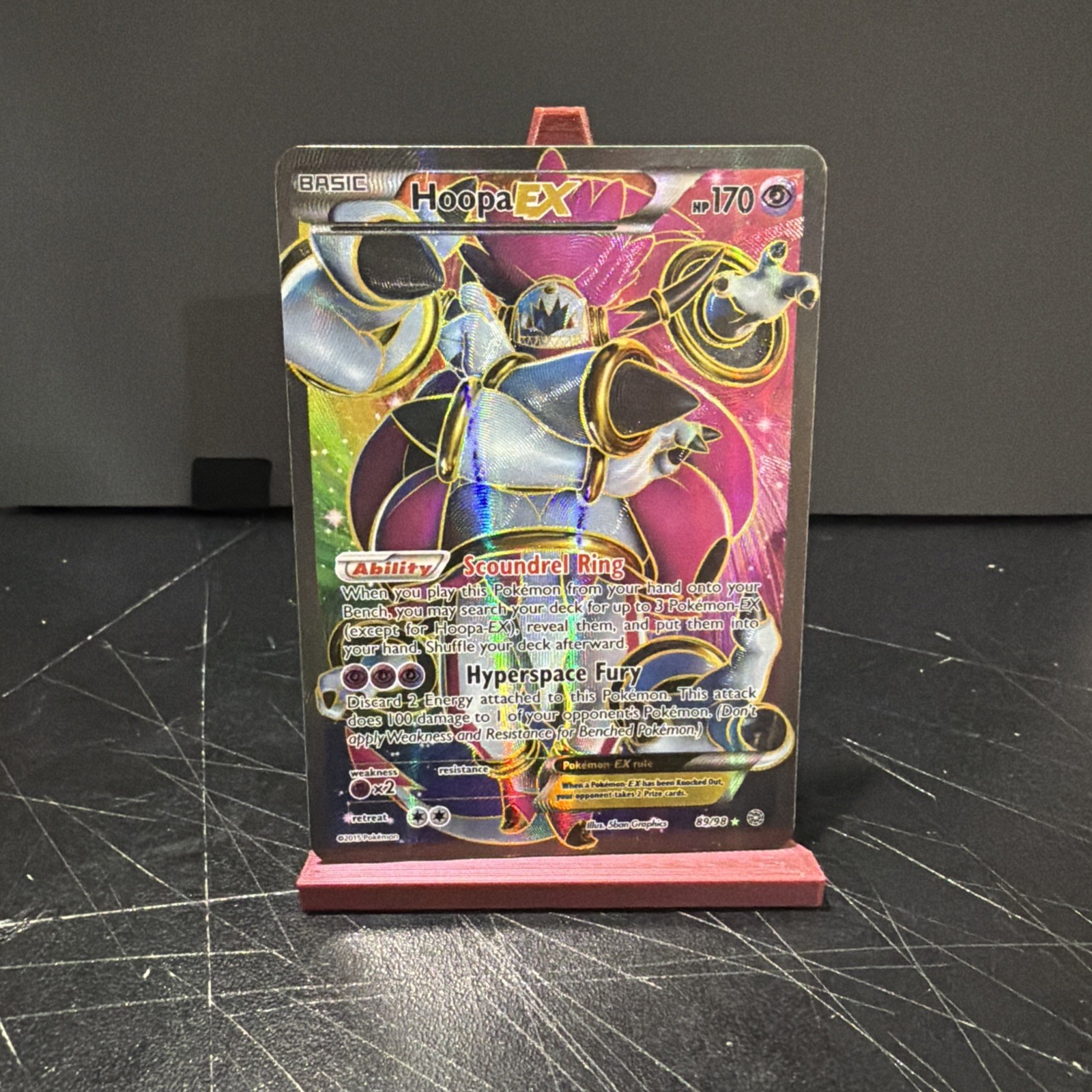 Hoopa EX (89 Full Art) Ultra Rare XY - Ancient Origins 89/98 Pokemon TCG