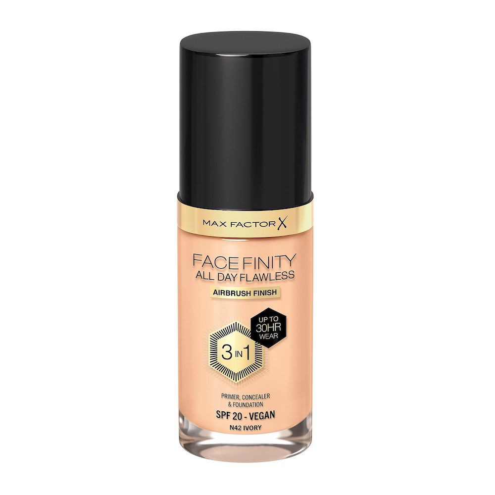 3616303999360 Косметика Max Factor для лица на весь день безупречная 3w1 kryjący podkład w płyni